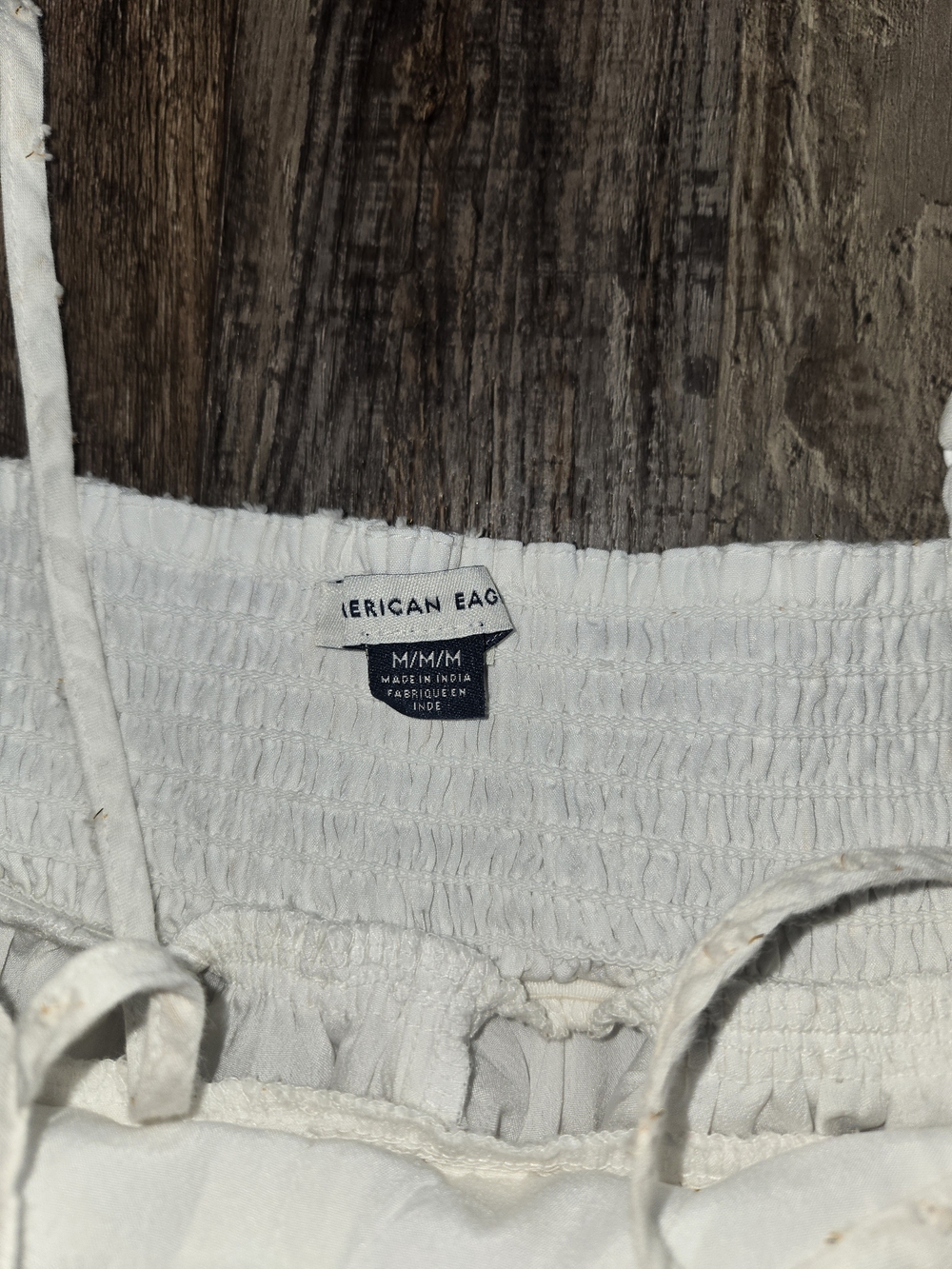 American Eagle Outfitters White Eyelet Mini Dress - Picture 2 of 7